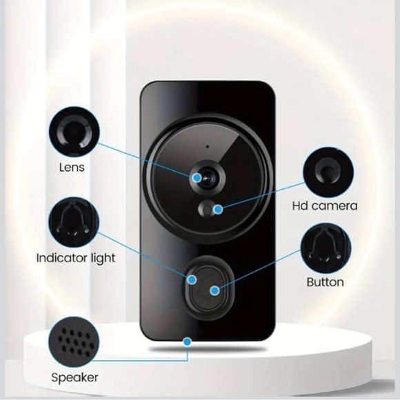 Other - Mini Black Smart Doorbell with Camera